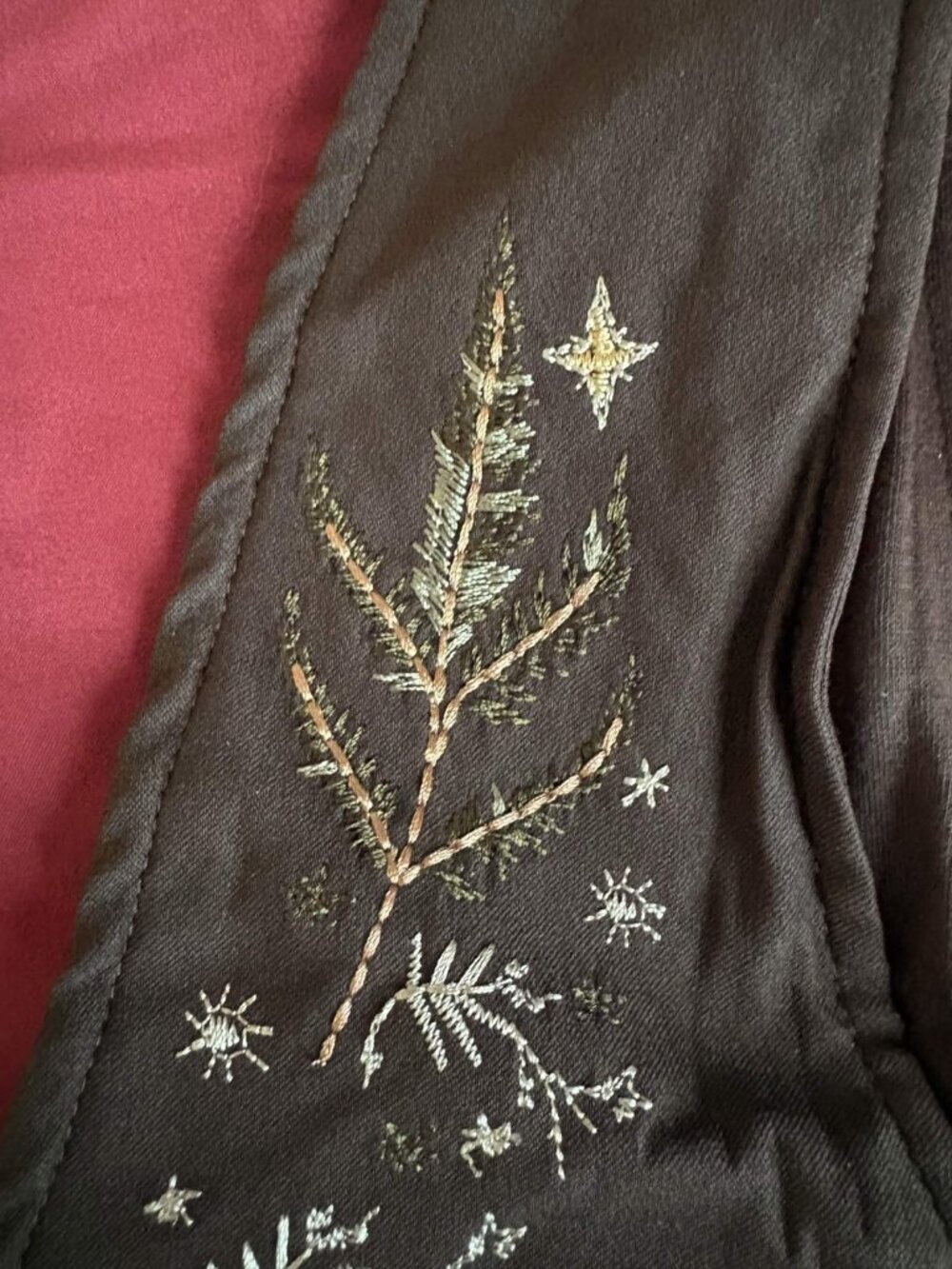 Abellona Embroidered Tie Up Front Corset Top - Picture 4 of 11